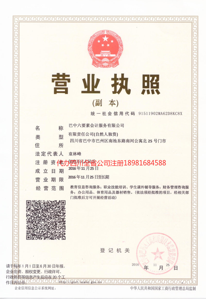 靖江靖江六要素会计服务有限公司